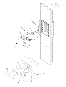 Fz Door And Facade parts for Jenn-Air Side-By-Side Refrigerator JS2628HEHB-PJS2628HHB0 from AppliancePartsPros.com