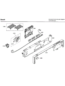 Control Panel parts for Bosch Dishwasher SHX46L15UC/48 from AppliancePartsPros.com