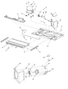 Machine Compartment parts for Jenn-Air Side-By-Side Refrigerator JS2628HEHB-PJS2628HHB0 from AppliancePartsPros.com