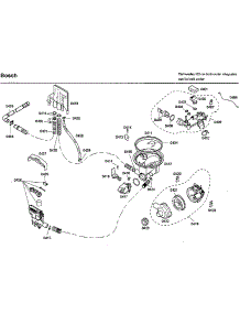 Pump parts for Bosch Dishwasher SHX46L15UC/50 from AppliancePartsPros.com