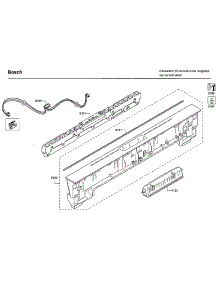 Control Panel parts for Bosch Dishwasher SHX88PW55N/01 from AppliancePartsPros.com