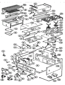 Burner Section parts for Thermador Gas Range PRSG364GLS from AppliancePartsPros.com