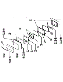 Main Oven Door Assembly parts for Thermador Electric Range RES30Q from AppliancePartsPros.com