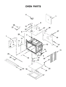 Oven Parts parts for Kitchenaid Electric Wall Oven KOSE507EWH04 from AppliancePartsPros.com