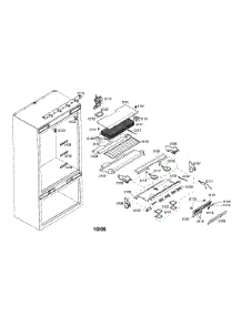 Refrigerator Section parts for Thermador Bottom-Mount Refrigerator T36IT70CNS/01 from AppliancePartsPros.com
