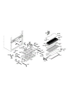Evaporator / Baskets parts for Thermador Bottom-Mount Refrigerator T36IT70CNS/01 from AppliancePartsPros.com