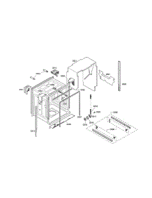 Tub parts for Bosch Dishwasher SHX45P05UC/57 from AppliancePartsPros.com
