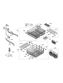 Spray Arms / Racks parts for Bosch Dishwasher SHX45P05UC/57 from AppliancePartsPros.com