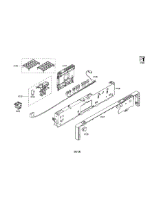Controller Unit / Facia Panel parts for Bosch Dishwasher SHX45P05UC/57 from AppliancePartsPros.com