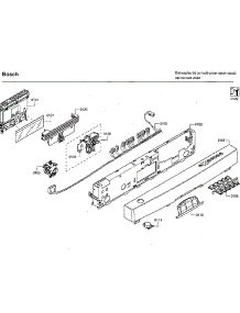 Control Panel parts for Bosch Dishwasher SHE43RL2UC/64 from AppliancePartsPros.com