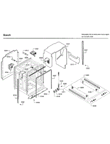 Cabinet parts for Bosch Dishwasher SHE43RL5UC/64 from AppliancePartsPros.com