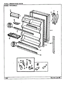 Fresh Food Door parts for Maytag Refrigerator NNT199KA/CC67A from AppliancePartsPros.com