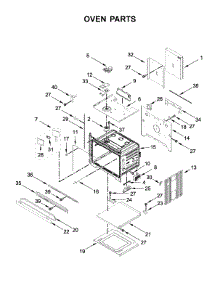Oven Parts parts for Kitchenaid Electric Wall Oven KODT107ESS03 from AppliancePartsPros.com
