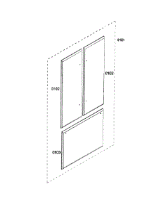 Door Panels parts for Thermador Bottom-Mount Refrigerator T36IT71FNS/01 from AppliancePartsPros.com