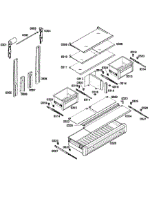 Shelfs Refrig parts for Thermador Bottom-Mount Refrigerator T36IT71FNS/01 from AppliancePartsPros.com