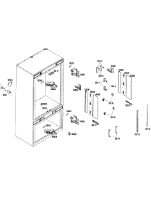 Cabinet 2 parts for Thermador Bottom-Mount Refrigerator T36IT71FNS/01 from AppliancePartsPros.com