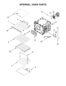 Internal Oven Parts parts for Kitchenaid Electric Wall Oven KOSE500EBL03 from AppliancePartsPros.com