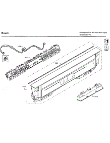 Control Panel parts for Bosch Dishwasher SHE68T55UC/09 from AppliancePartsPros.com