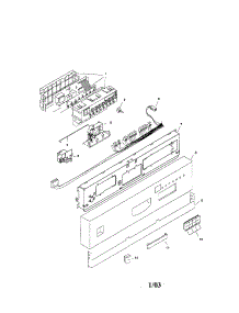 Fascia Panel parts for Bosch Dishwasher SHI4302UC/12 from AppliancePartsPros.com