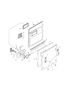 Door Assembly parts for Bosch Dishwasher SHI4302UC/12 from AppliancePartsPros.com