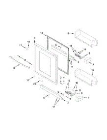 Door Parts parts for Jenn-Air Compact Refrigerator JUG24FRECX00 from AppliancePartsPros.com