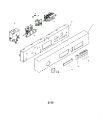 Fascia Panel parts for Bosch Dishwasher SHU4016UC/06 from AppliancePartsPros.com