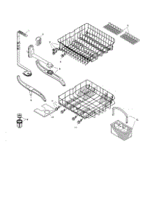 Racks parts for Bosch Dishwasher SHU4026UC/06 from AppliancePartsPros.com