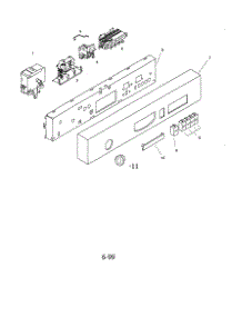 Fascia Panel parts for Bosch Dishwasher SHU4026UC/06 from AppliancePartsPros.com