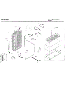 Evap Asy parts for Thermador Side-By-Side Refrigerator T42BD820NS/00 from AppliancePartsPros.com