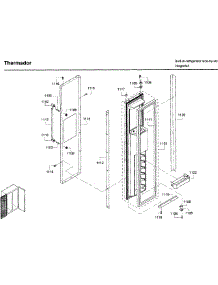 Door Asy 2 parts for Thermador Side-By-Side Refrigerator T42BD820NS/00 from AppliancePartsPros.com