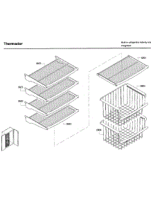 Shelf Asy parts for Thermador Side-By-Side Refrigerator T42BD820NS/00 from AppliancePartsPros.com