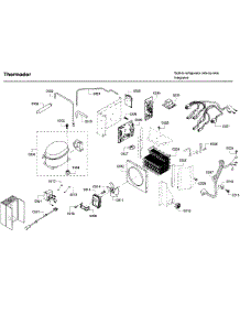 Motor & Compressor parts for Thermador Side-By-Side Refrigerator T42BD820NS/10 from AppliancePartsPros.com