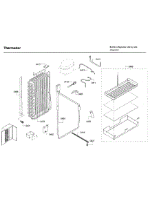 Evap Asy parts for Thermador Side-By-Side Refrigerator T42BD820NS/10 from AppliancePartsPros.com