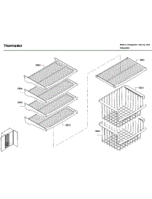 Shelf Asy parts for Thermador Side-By-Side Refrigerator T42BD820NS/10 from AppliancePartsPros.com