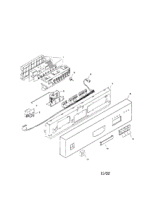 Fascia Panel parts for Bosch Dishwasher SHU4312UC/12 / FD 8003 from AppliancePartsPros.com
