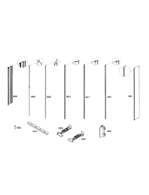 Profile Stripe parts for Thermador Refrigerator T30IR70NSP-05 from AppliancePartsPros.com