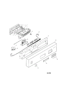 Fascia Panel parts for Bosch Dishwasher SHU4316UC/06 from AppliancePartsPros.com