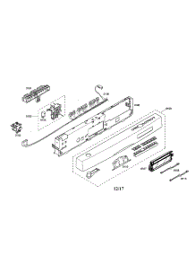 Facia Panel / Display Module parts for Bosch Dishwasher SHE68M05UC/46 from AppliancePartsPros.com