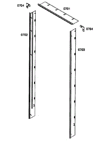 Decor Panels parts for Thermador Refrigerator T24BR70FSE from AppliancePartsPros.com