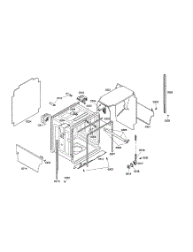Tub parts for Bosch Dishwasher SHE68M05UC/46 from AppliancePartsPros.com