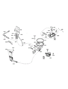 Sump / Heater / Water Inlet parts for Bosch Dishwasher SHE68M05UC/46 from AppliancePartsPros.com