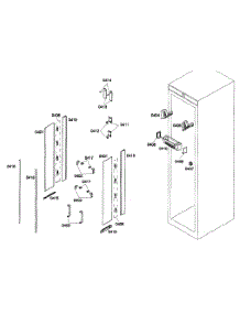 Lights Assy parts for Thermador Refrigerator T24BR70FSE from AppliancePartsPros.com