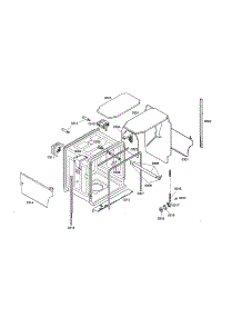 Tub parts for Bosch Dishwasher SHE68M05UC/50 from AppliancePartsPros.com