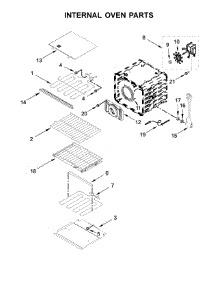 Internal Oven Parts parts for Kitchenaid Electric Wall Oven KOSE507EBS03 from AppliancePartsPros.com