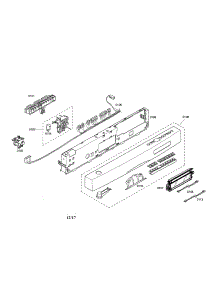Facia Panel / Display Module parts for Bosch Dishwasher SHE68M05UC/52 from AppliancePartsPros.com