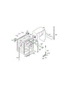 Tub parts for Bosch Dishwasher SHE68M05UC/52 from AppliancePartsPros.com