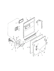 Door Assembly parts for Bosch Dishwasher SHI6805UC/11 from AppliancePartsPros.com