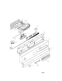 Fascia Panel parts for Bosch Dishwasher SHI6805UC/11 from AppliancePartsPros.com