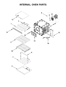 Internal Oven Parts parts for Kitchenaid Electric Wall Oven KODE507EBS04 from AppliancePartsPros.com
