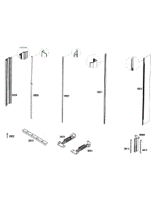 Trim parts for Thermador Refrigerator T24IR70NSP/32 from AppliancePartsPros.com